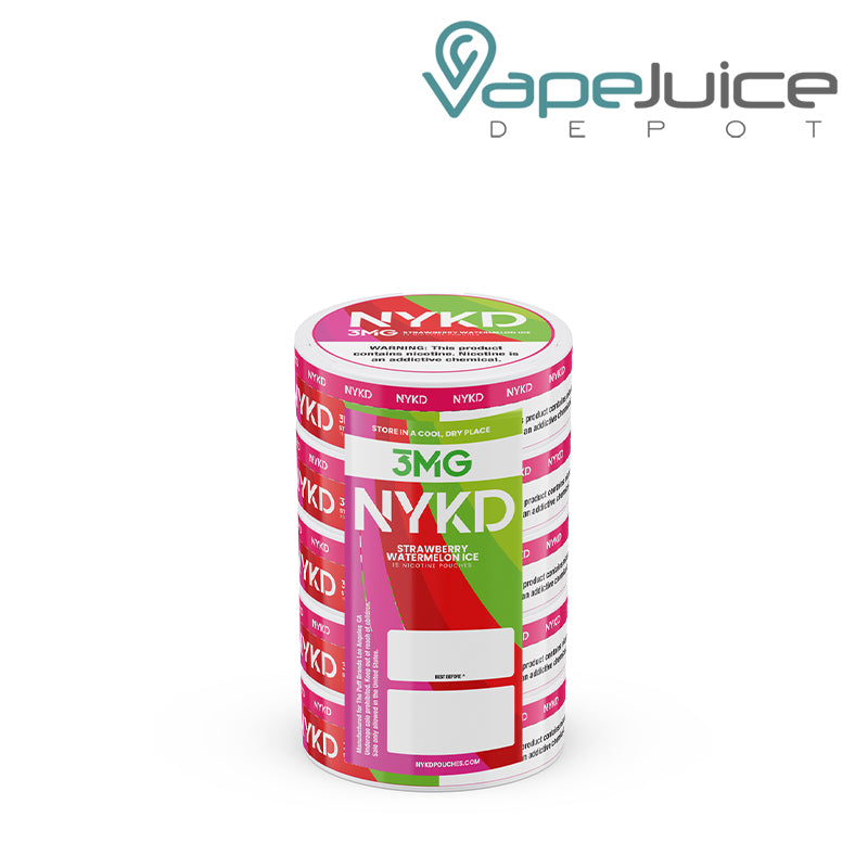 One Pack of NYKD Strawberry Watermelon Ice Nicotine Pouches - Vape Juice Depot