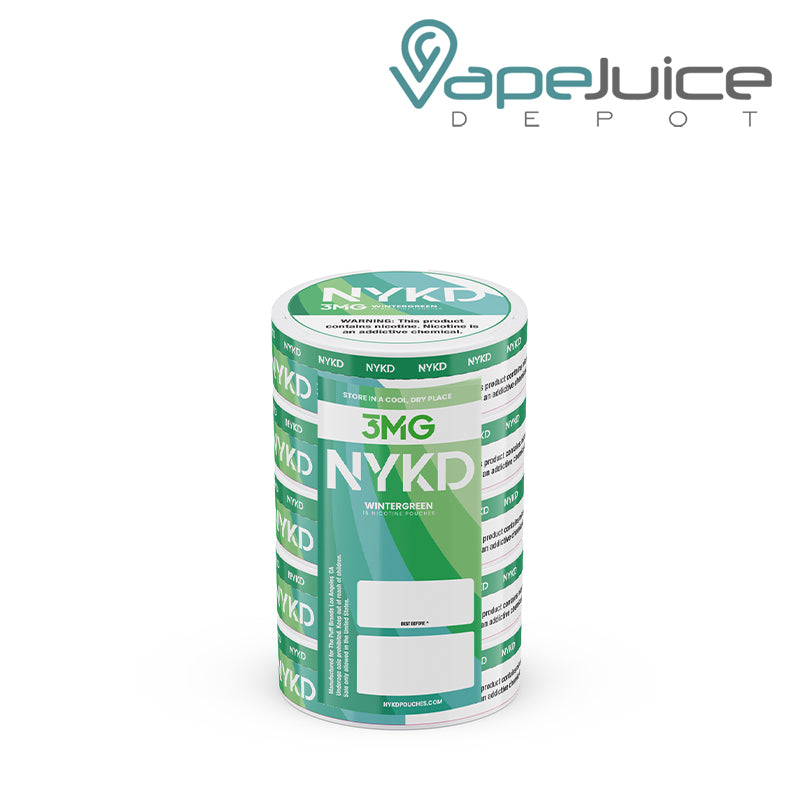 A Pack of NYKD Wintergreen Nicotine Pouches - Vape Juice Depot