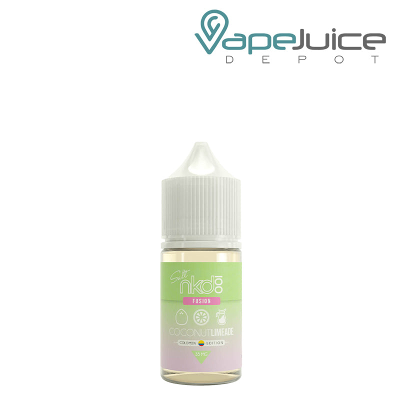 A 30ml Bottle of Coconut Limeade Fusion Salt Naked 100 Colombia Edition - Vape Juice Depot