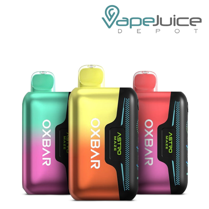 Three Flavors of OXBAR Astro Maze 50K Disposable - Vape Juice Depot