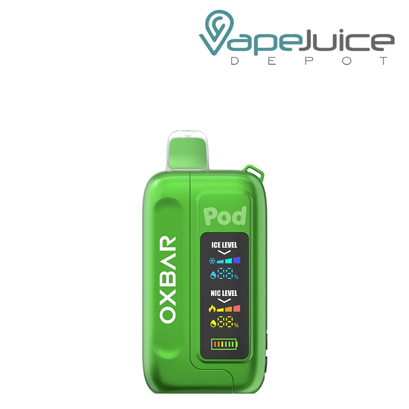 Green Apple Burst OXBAR Ice-Nic Control 35K Disposable with mega display screen - Vape Juice Depot