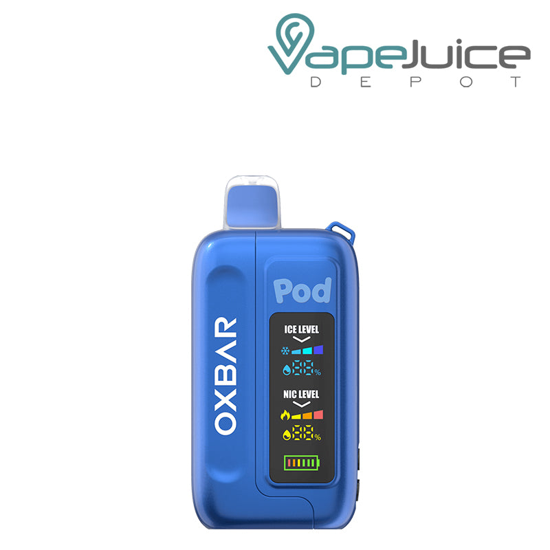 Jolly Blue Pop OXBAR Ice-Nic Control 35K Disposable with mega display screen - Vape Juice Depot