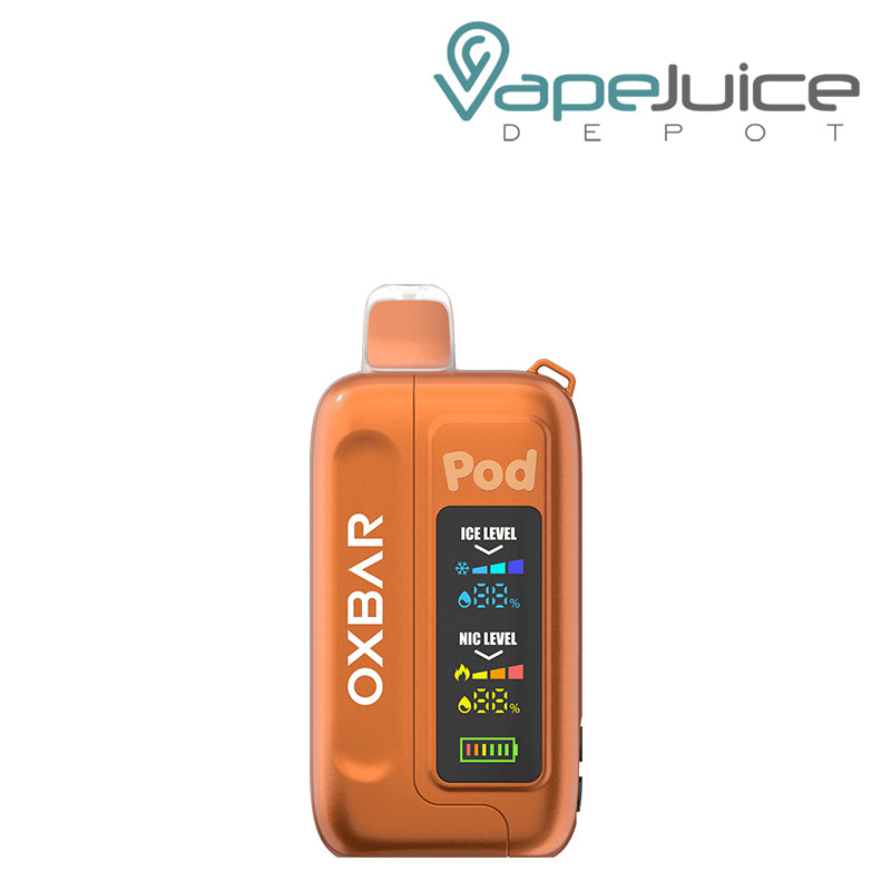 Strawberry Orange Pop OXBAR Ice-Nic Control 35K Disposable with mega display screen - Vape Juice Depot