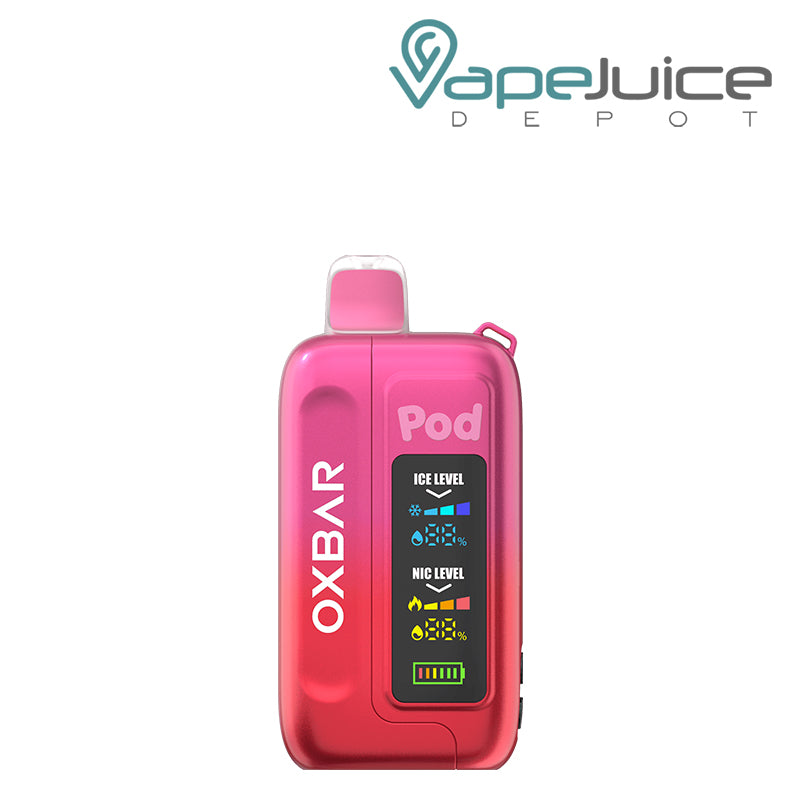 Strawberry Pink Cherry OXBAR Ice-Nic Control 35K Disposable with mega display screen - Vape Juice Depot