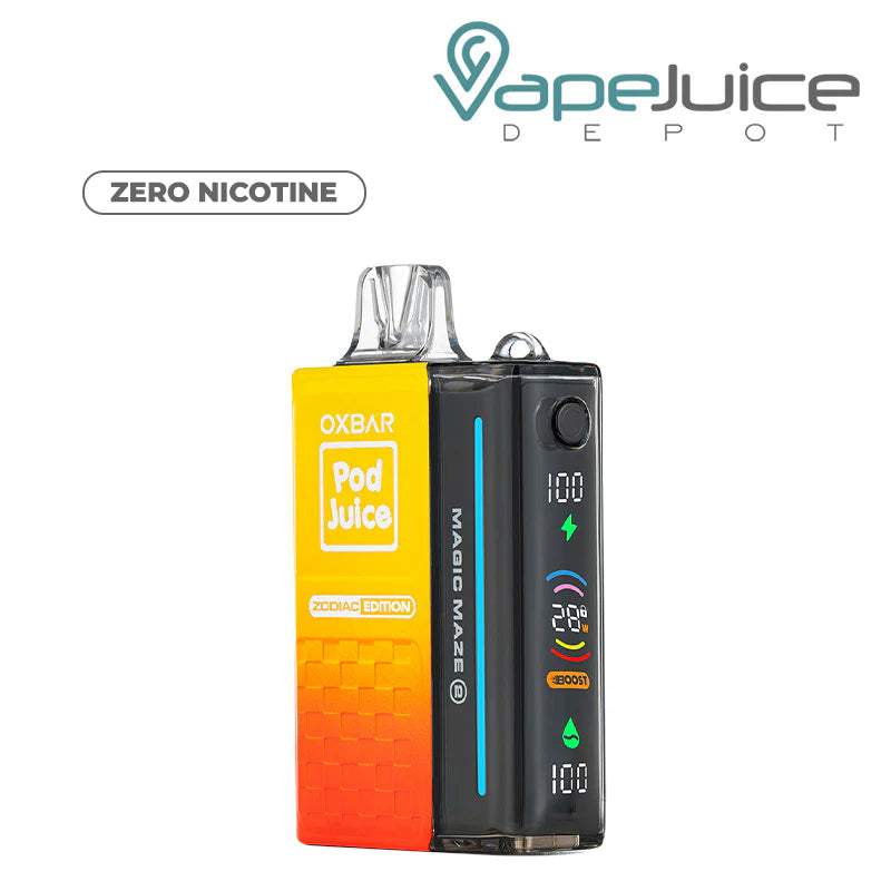 Fruity Pebz OXBAR Magic Maze 2.0 Zero Nicotine Pod Juice 30K Disposable with Firing Button and Smart LED Screen - Vape Juice Depot