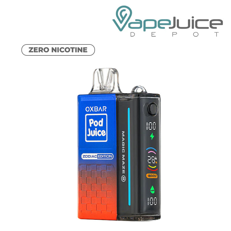 Rocket Pop OXBAR Magic Maze 2.0 Zero Nicotine Pod Juice 30K Disposable with Firing Button and Smart LED Screen - Vape Juice Depot