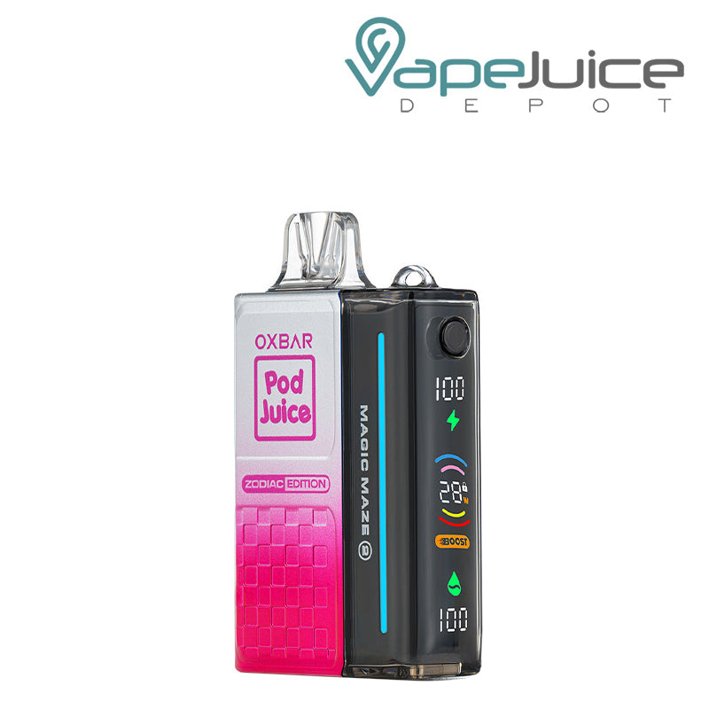 Strawberry Lolly OXBAR Magic Maze 2.0 Zero Nicotine Pod Juice 30K Disposable with Firing Button and Smart LED Screen - Vape Juice Depot