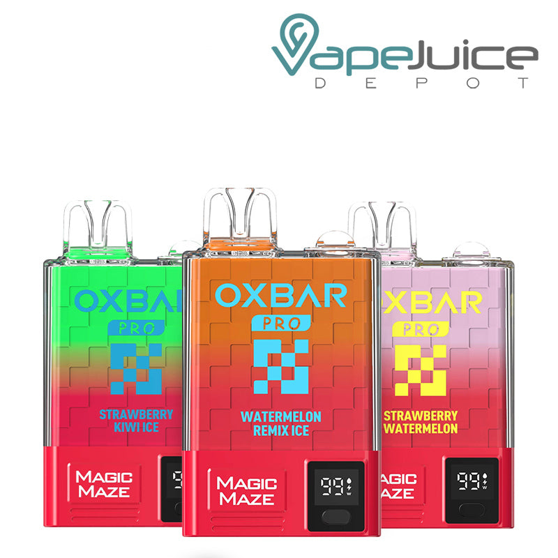 Three Flavors of OXBAR Magic Maze Pro 10000 Disposable - Vape Juice Depot