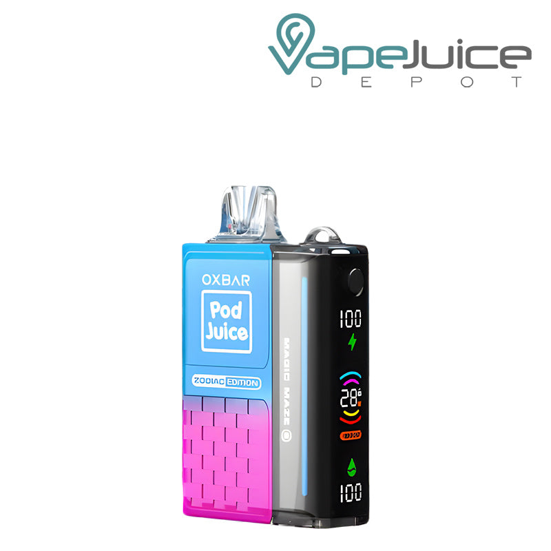 Blue Razz Cotton Clouds OXBAR x Pod Juice Magic Maze 2.0 30K Disposable with Display Screen - Vape Juice Depot