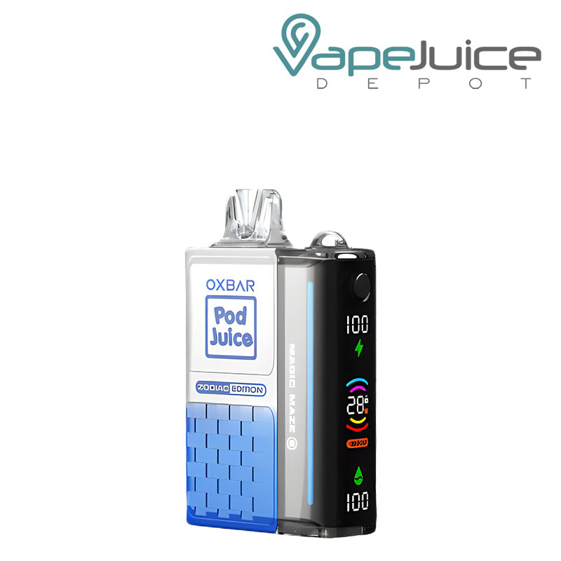 Blue Slushy Ice OXBAR x Pod Juice Magic Maze 2.0 30K Disposable with Display Screen - Vape Juice Depot