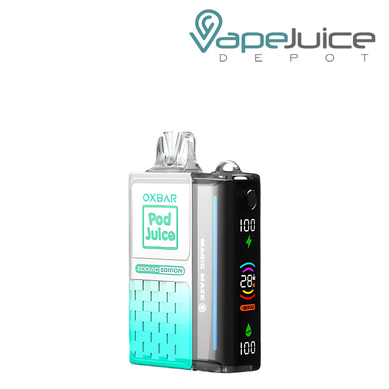 Clear Emerald OXBAR x Pod Juice Magic Maze 2.0 30K Disposable with Display Screen - Vape Juice Depot