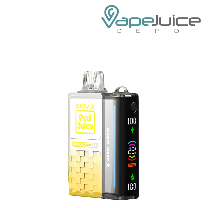 White Gummie Ice OXBAR x Pod Juice Magic Maze 2.0 30K Disposable with Display Screen - Vape Juice Depot