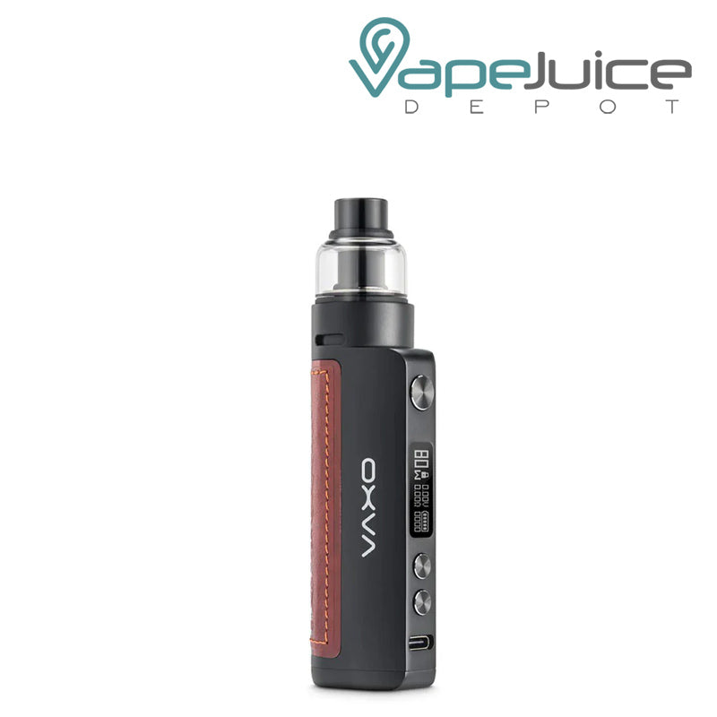 A Black OXVA Origin 2 Pod System with Oled screen and firing buttons - Vape Juice Depot 