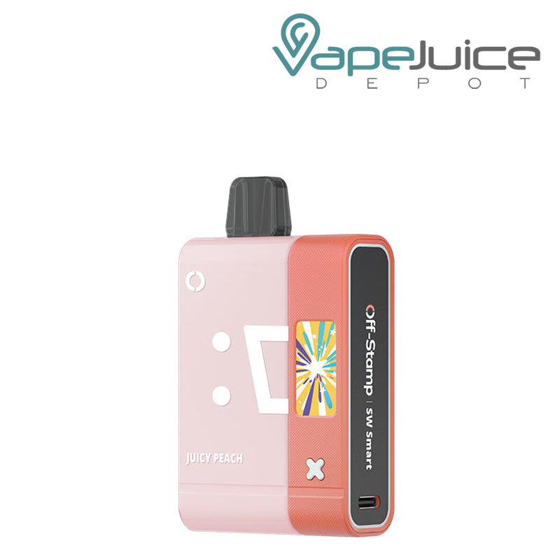 Juicy Peach Off Stamp SW16000 Disposable Kit with HD Screen - Vape Juice Depot