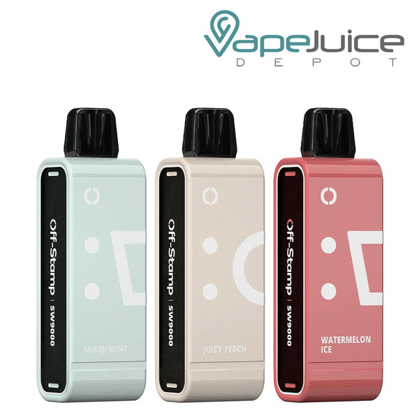 Three Flavors of Off-Stamp SW9000 Pod Disposable - Vape Juice Depot