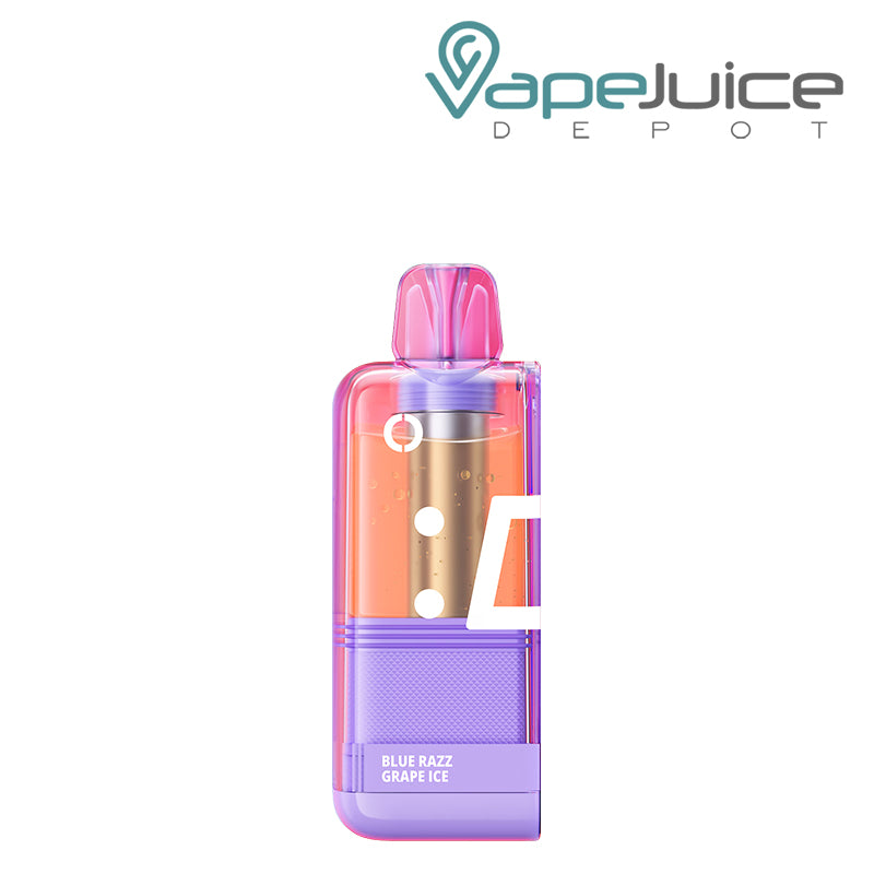 Blue Razz Grape Ice Off Stamp X Cube Crystal 35000 Disposable Pod - Vape Juice Depot