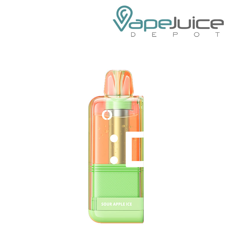 Sour Apple Ice Off Stamp X Cube Crystal 35000 Disposable Pod - Vape Juice Depot