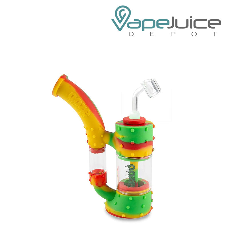 Rasta Ooze Stack Pipe Silicone Bubbler - Vape Juice Depot