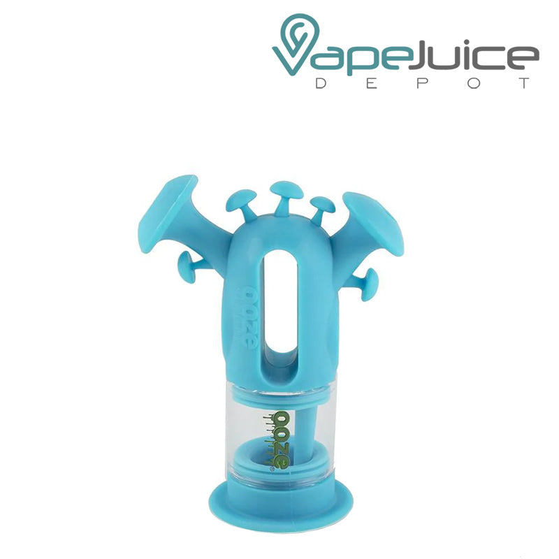 Aqua Teal Ooze Trip Pipe Silicone Bubbler - Vape Juice Depot
