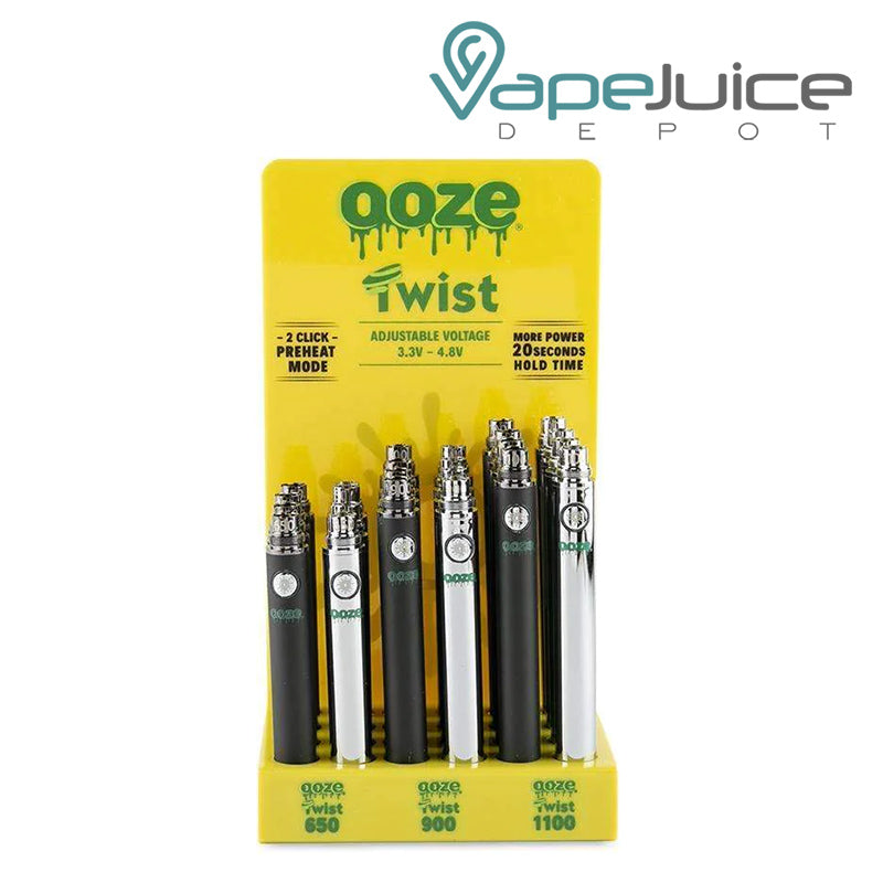 A box of Ooze Twist Vape Battery Display - Vape Juice Depot