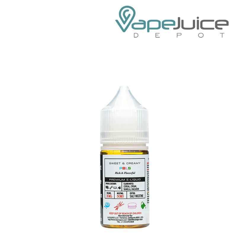 A 30ml bottle of PBLS Salts Glas Basix - Vape Juice Depot