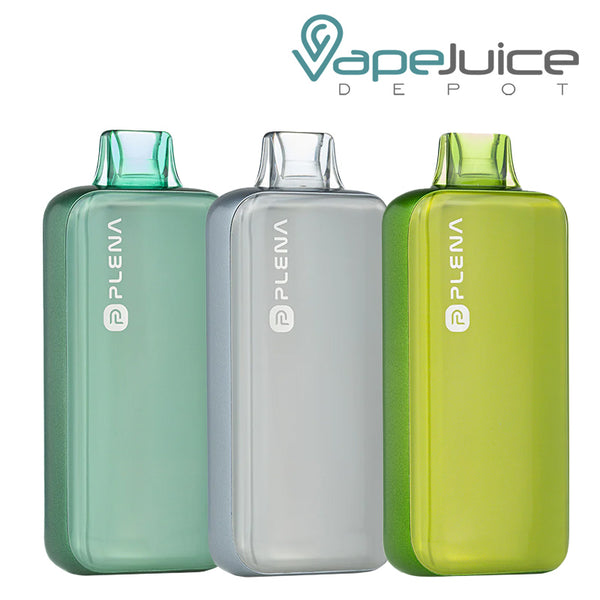 Three Flavors of PLENA 18K Disposable Vape - Vape Juice Depot