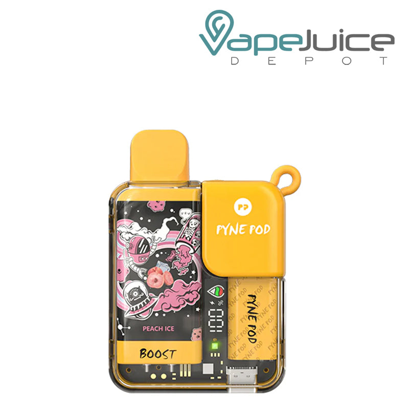 Peach Ice PYNE POD Boost 8500 Disposable - Vape Juice Depot