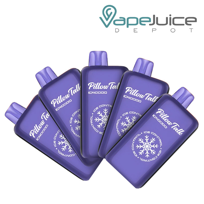 Pillow Talk IC40000 5 Pack Bundle Blue Cotton Candy - Vape Juice Depot