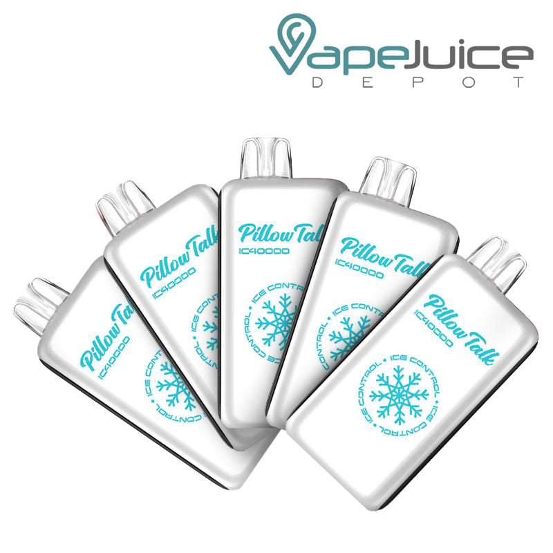 Pillow Talk IC40000 5 Pack Bundle White Gummy Ice - Vape Juice Depot
