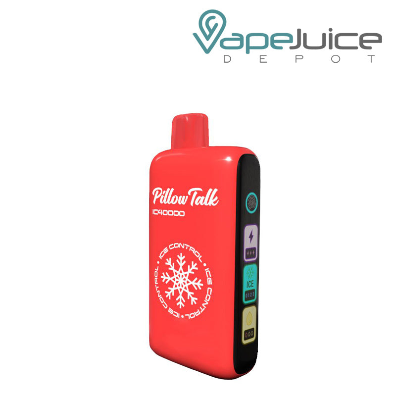 Pillow Talk IC40000 Disposable showing its screen with adjustable settings- Vape Juice Depot