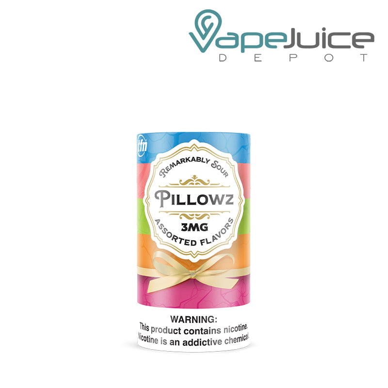 Front Side of Pillowz Pouches Assorted Multi Pack 3mg - Vape Juice Depot