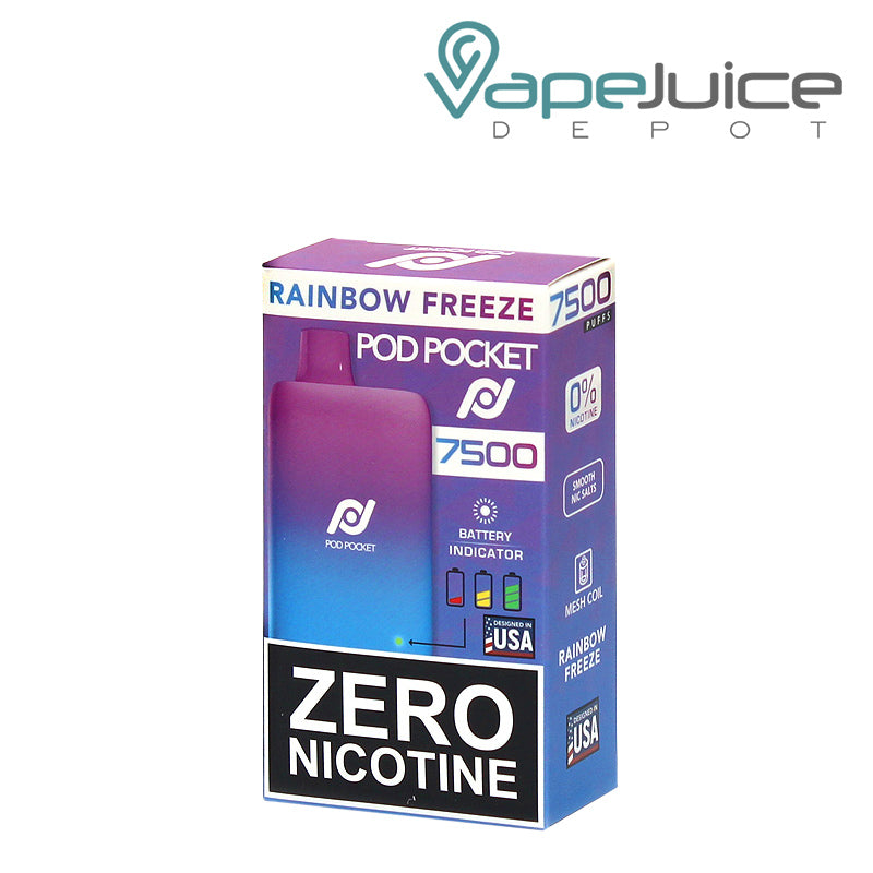 Pod Pocket 7500 Zero Nicotine Disposable Box - Vape Juice Depot