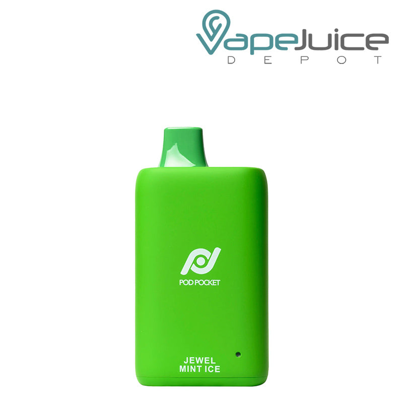 Jewel Mint Ice Pod Pocket 7500 Zero Nicotine Disposable - Vape Juice Depot