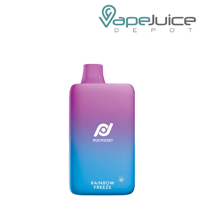 Rainbow Freeze Pod Pocket 7500 Zero Nicotine Disposable - Vape Juice Depot
