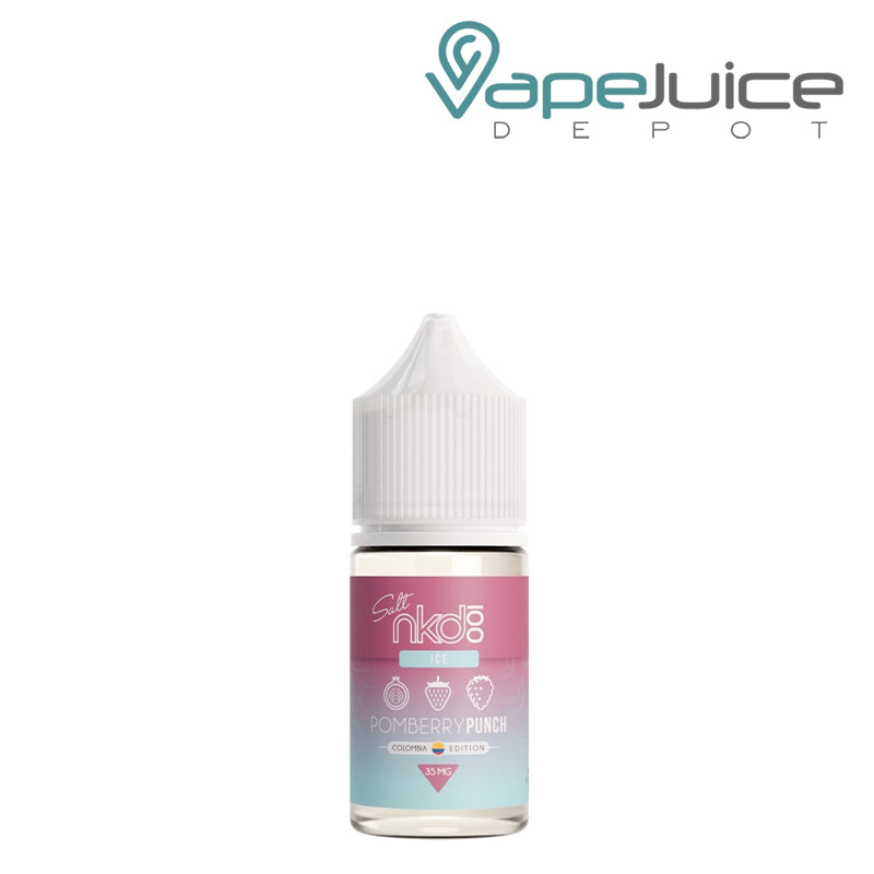 A Bottle of Pomberry Punch Ice Salt Naked 100 Colombia Edition 30ml - Vape Juice Depot 