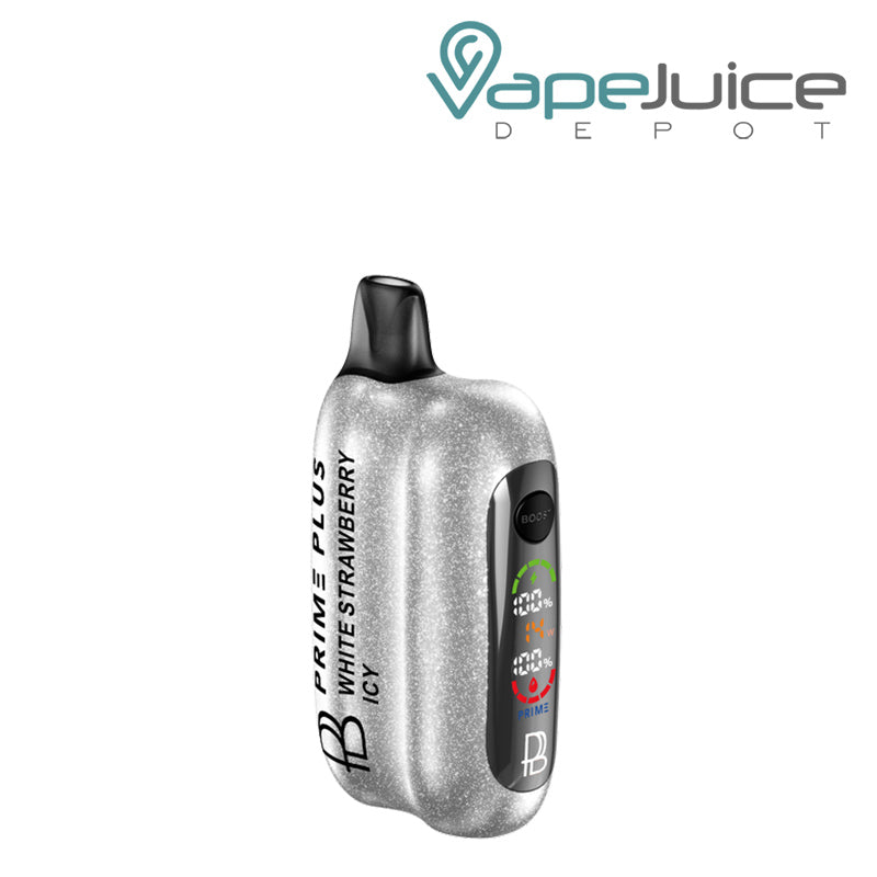 White Strawberry Icy Prime Plus 26000 Disposable with display screen and firing button - Vape Juice Depot