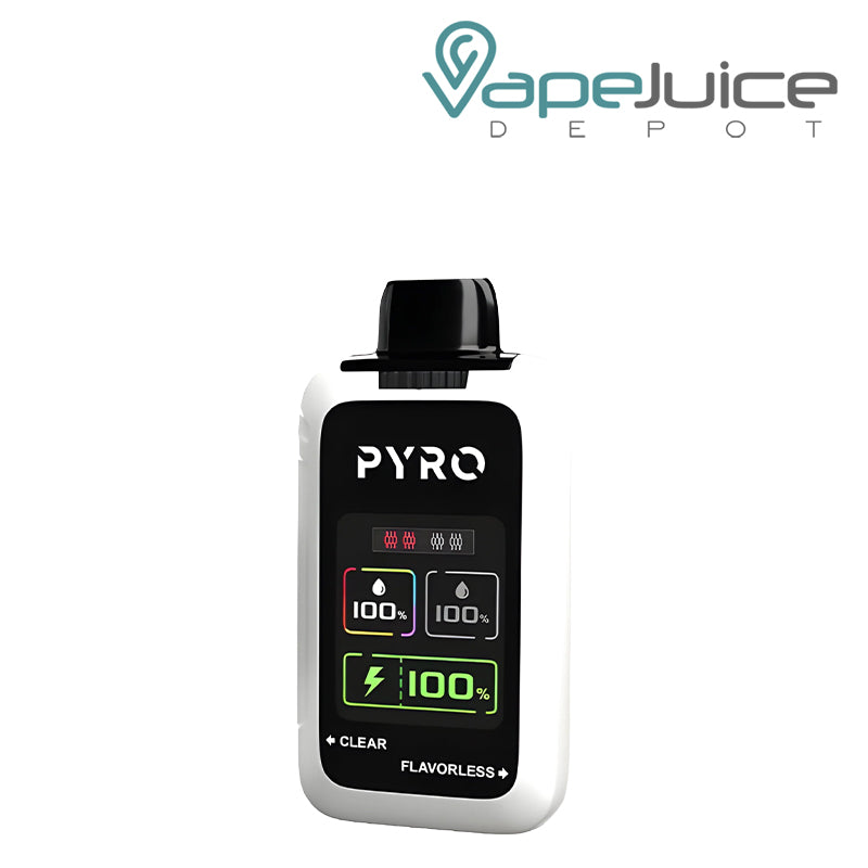 Clear & Flavorless Pyro Duo 30K Disposable with HD Screen - Vape Juice Depot