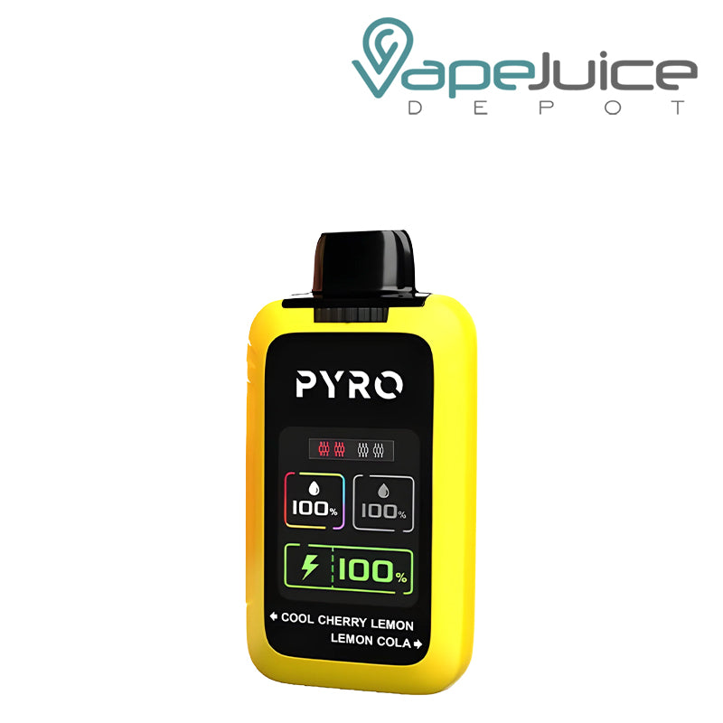 Cool Cherry Lemon & Lemon Cola Pyro Duo 30K Disposable with HD Screen - Vape Juice Depot