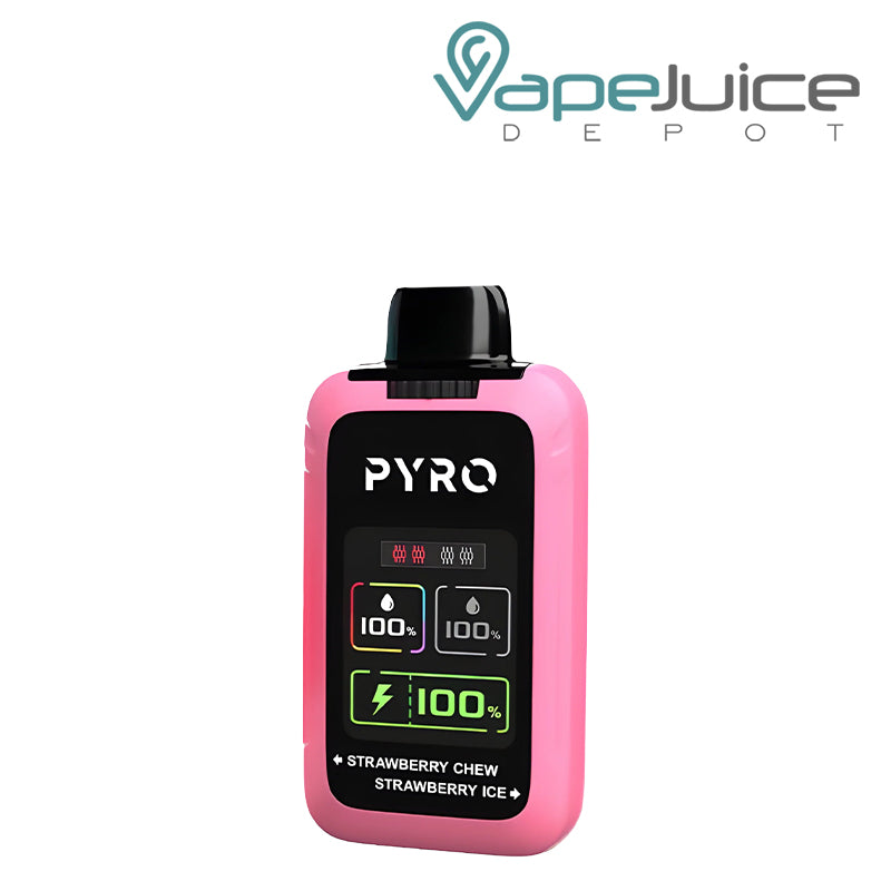 Strawberry Chew & Strawberry Ice Pyro Duo 30K Disposable with HD Screen - Vape Juice Depot