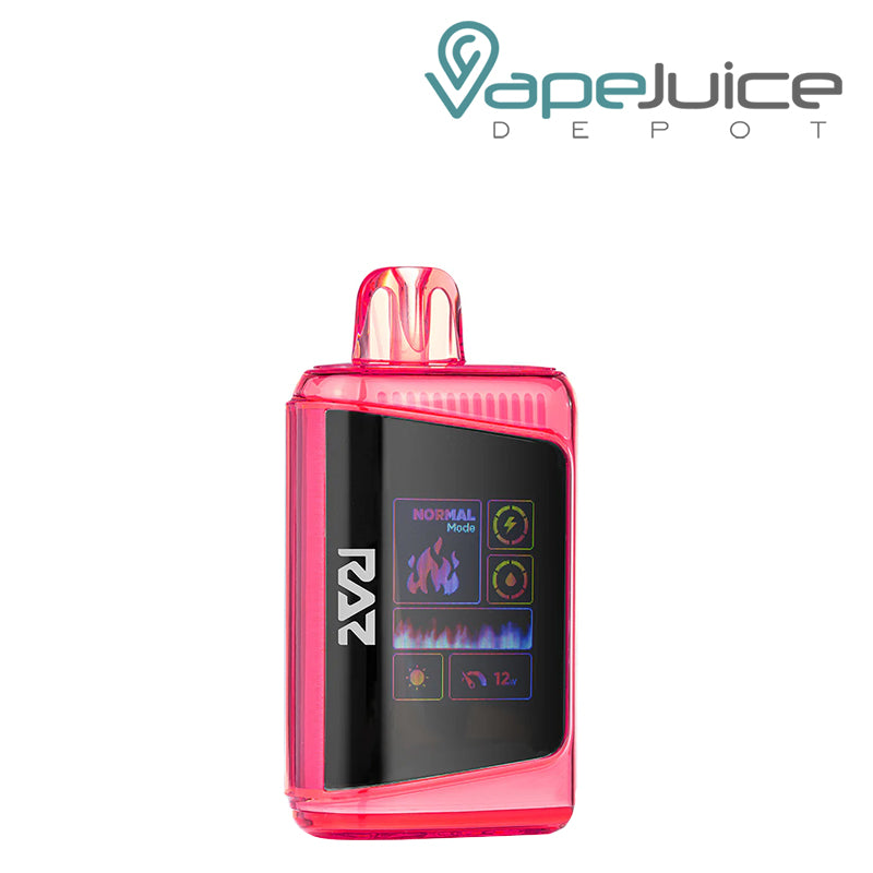 Pink Strawberry RAZ DC25000 Disposable Vape with a HD display screen - Vape Juice Depot