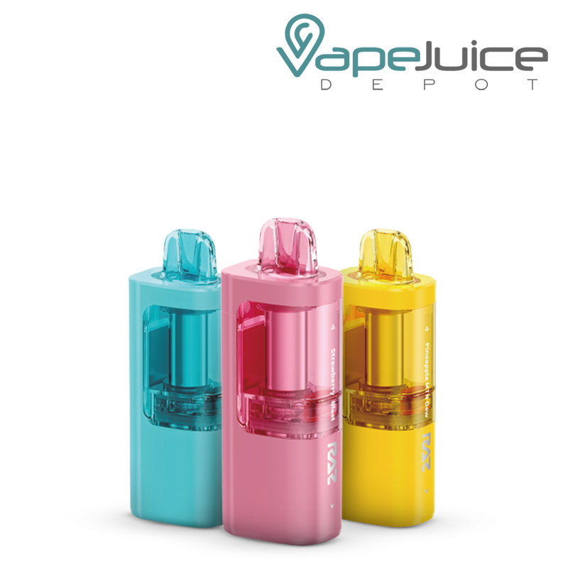 Three Flavors of RAZ Vue 50K Disposable Pod - Vape Juice Depot