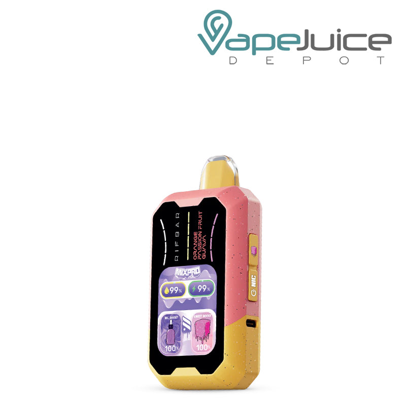 A Orange Passion Fruit Guava Rifbar Mixpro 40K Disposable with smart full screen and button - Vape Juice Depot