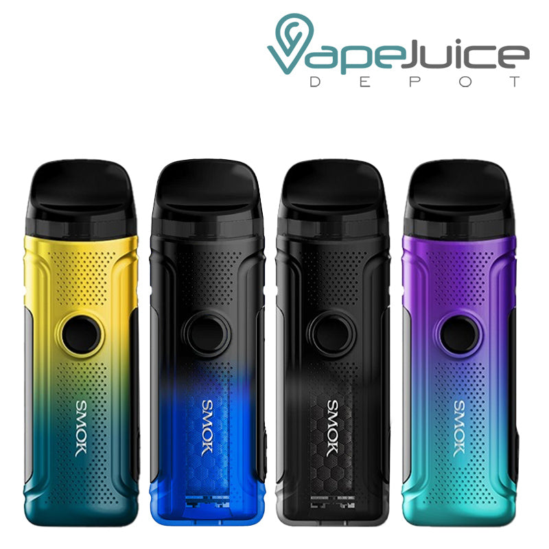 Four colors of SMOK Nord C Pod Kit - Vape Juice Depot