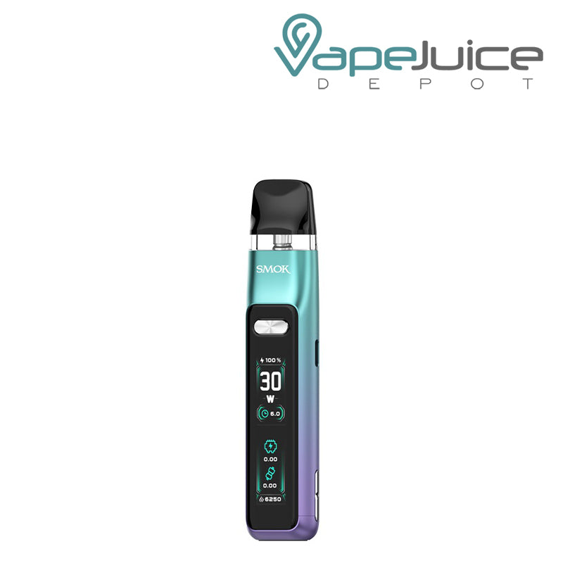 Blue Purple SMOK Novo GT Kit with firing button and display screen - Vape Juice Depot