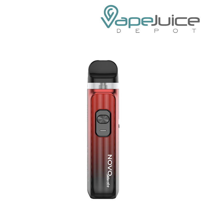 Red Black SMOK Novo Master Kit with firing button - Vape Juice Depot