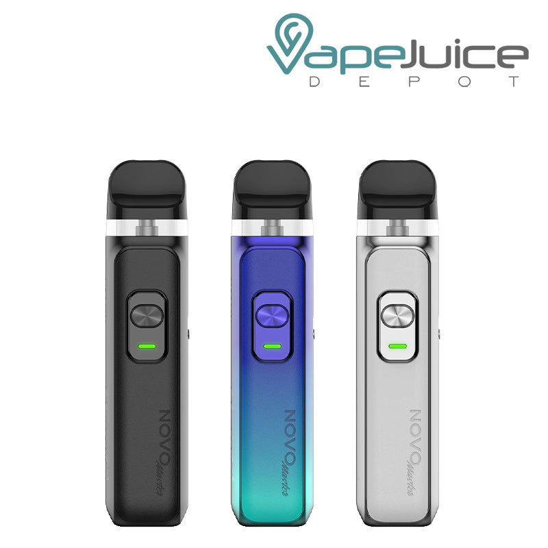 Three Colors of SMOK Novo Master Kit with firing button - Vape Juice Depot