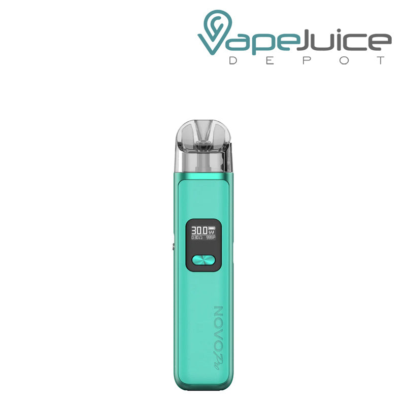 Cyan SMOK Novo Pro Pod Kit with adjustment button - Vape Juice Depot