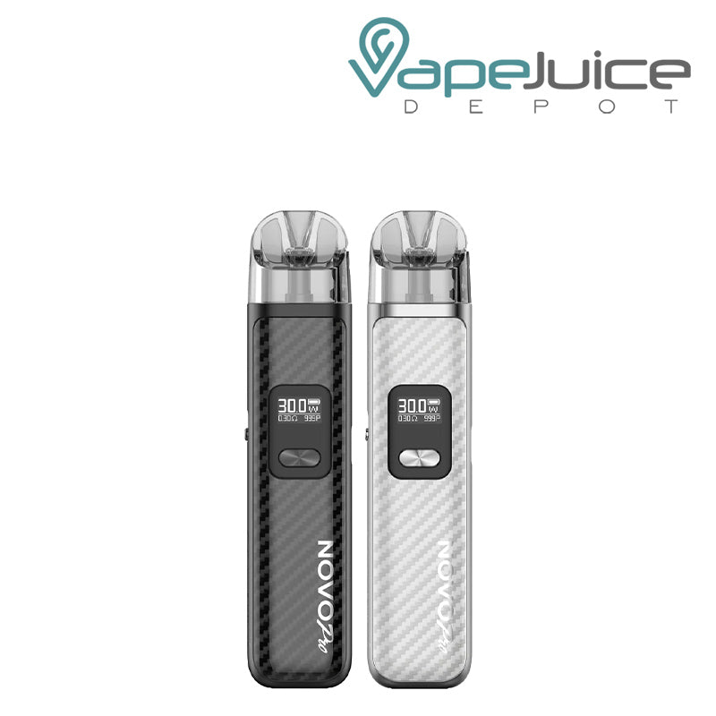 Two Colors of SMOK Novo Pro Pod Kit with adjustment button - Vape Juice Depot 