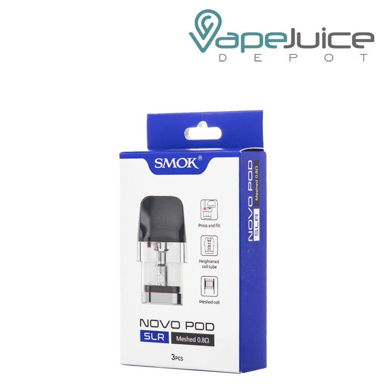 A Box of 0.8ohm SMOK Novo SLR Replacement Pods - Vape Juice Depot
