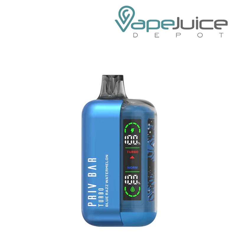 Blue Razz Watermelon SMOK Priv Bar Turbo 15K Disposable with display screen - Vape Juice Depot